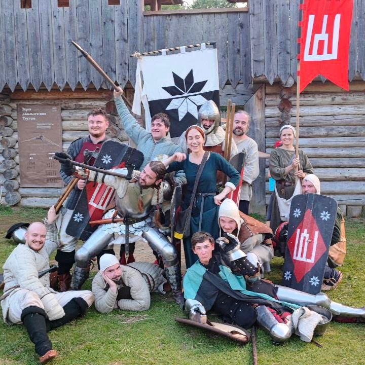Group portrait of the Atira Ruthenia team at Tustan